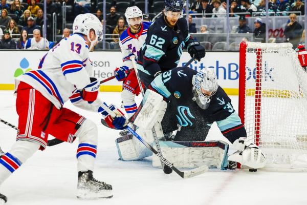 Jonathan Quick earns 2nd straight shutout as Rangers top Kraken