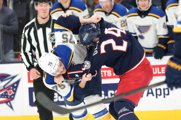 Dmitri Voronkov nets two as Blue Jackets down Blues