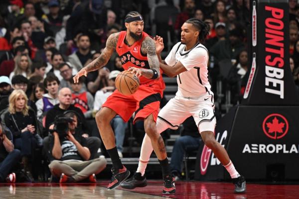 Eight score in double figures as Raptors fend off Nets