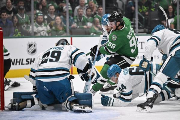 Matt Duchene’s clutch effort helps Stars edge Sharks in shootout