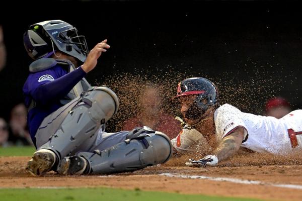 Well-rounded showing from Matt Thaiss lifts Angels over Rockies thumbnail