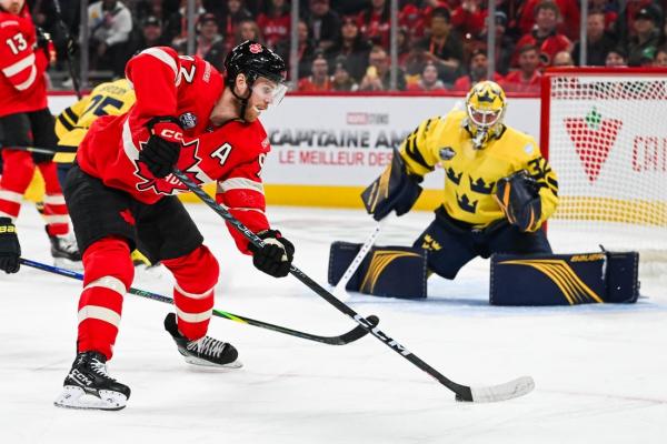 Sweden rallies, but Canada wins 4 Nations opener in OT