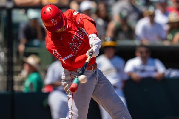 Angels erupt in 10th inning to salvage  win over Athletics