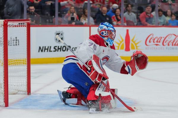 Habs G Jakub Dobes shuts out Panthers in NHL debut