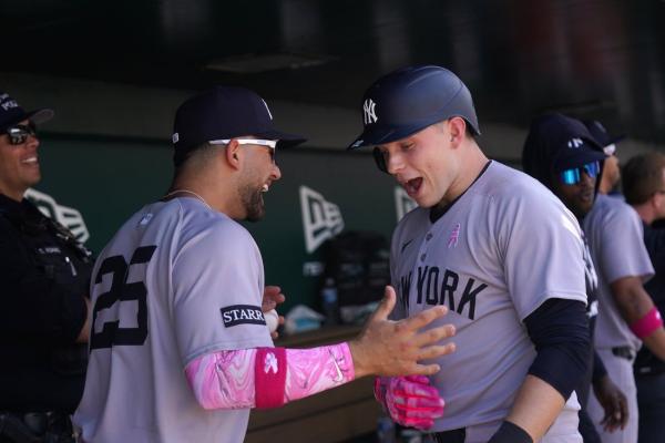 Ben Rice belts first career slam as Yanks crush A’s