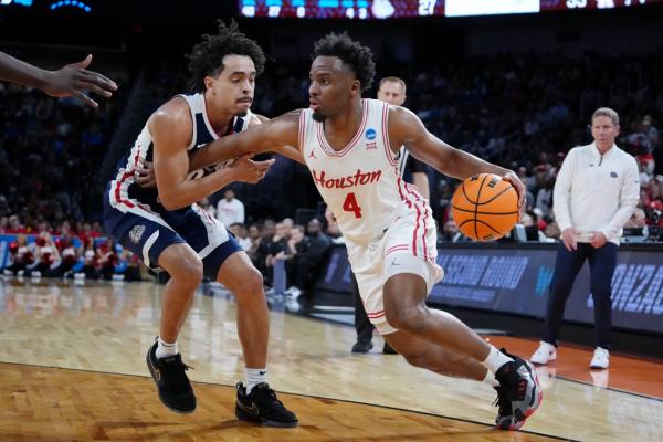 No. 1 Houston blocks 3-pointer late to hold off No. 8 Gonzaga