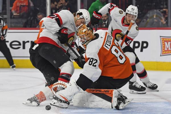 Michael Amadio, Senators stay hot, handle Flyers