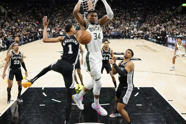 Giannis Antetokounmpo, Bucks battle Victor Wembanyama, Spurs