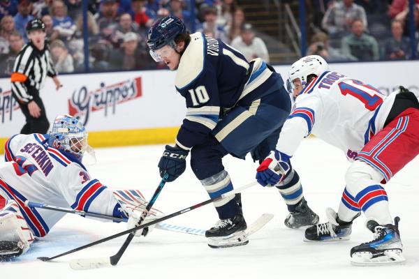 Vincent Trocheck scores twice as Rangers blank Blue Jackets