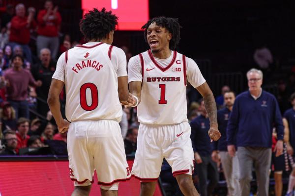 Rutgers’ Tariq Francis (34) sinks Penn on last-second 3