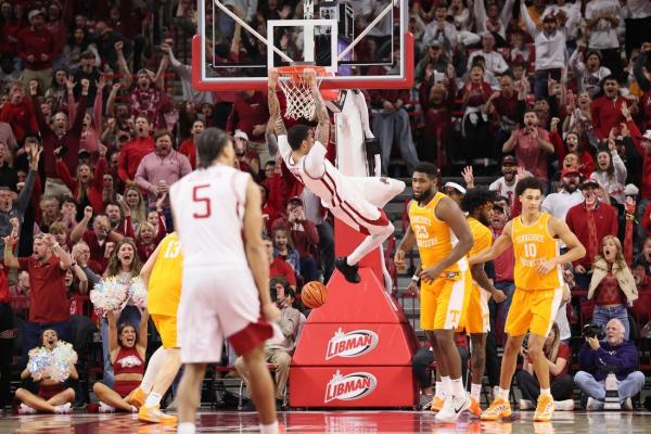 Darius Acuff Jr. excels as No. 18 Arkansas beats No. 19 Tennessee