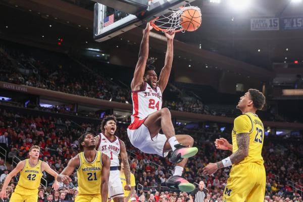 Zuby Ejiofor, No. 5 St. John’s take aim at Quinnipiac in opener