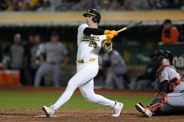 Seth Brown lifts A's past Tigers in 13th inning thumbnail