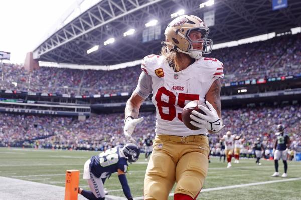 49ers star TE George Kittle (hamstring) exits vs. Seahawks