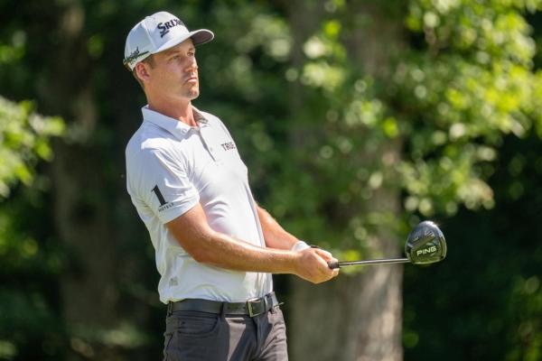 Andrew Putnam (back) pulls out of John Deere Classic