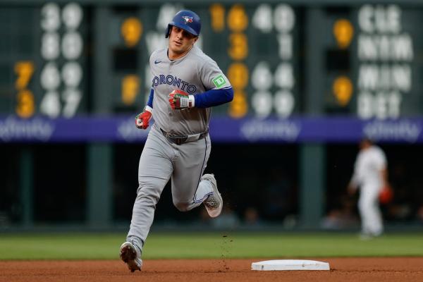 Daulton Varsho knocks in six as Blue Jays rout Rockies