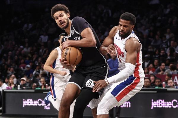 Pistons go over .500 mark by beating Nets thumbnail