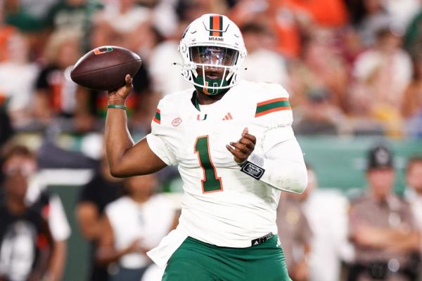 Miami QB Cam Ward jumps to front of Heisman Trophy race