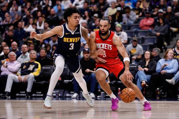 With Nikola Jokic a late scratch, Rockets hammer Nuggets