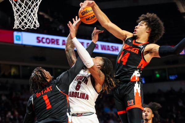 South Carolina victorious in tight battle with Mercer