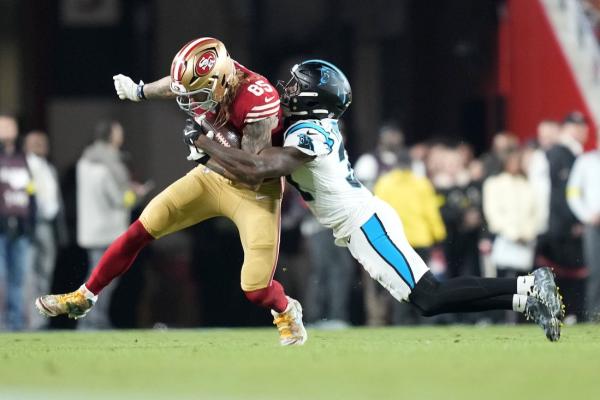 49ers overcome Brock Purdy’s picks, shut down Panthers