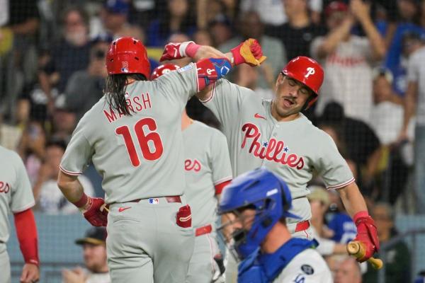Shohei Ohtani’s no-hit start, 50th HR aren’t enough for Dodgers vs. Phils