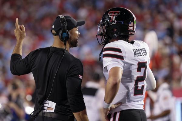 Undefeated Texas Tech QB1 Behren Morton is day-to-day