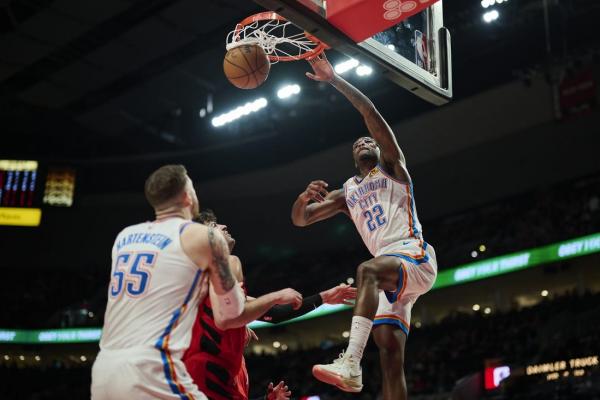 West-leading Thunder halt Blazers’ win streak