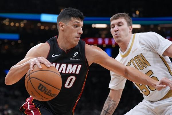 Derrick White, Celtics pull away from banged-up Heat