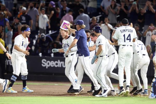 Rays rally late, walk off Astros on Taylor Walls’ sac fly