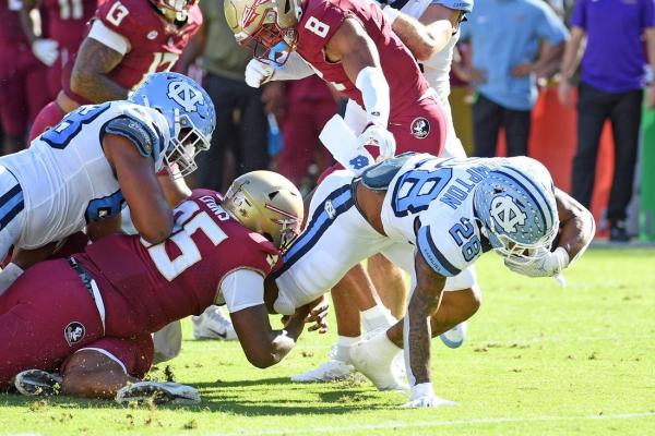 Omarion Hampton powers North Carolina to win at Florida State