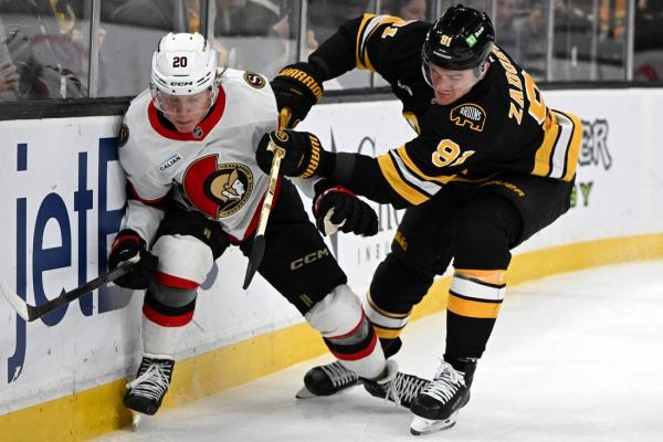 Senators start fast, roll past slumping Bruins