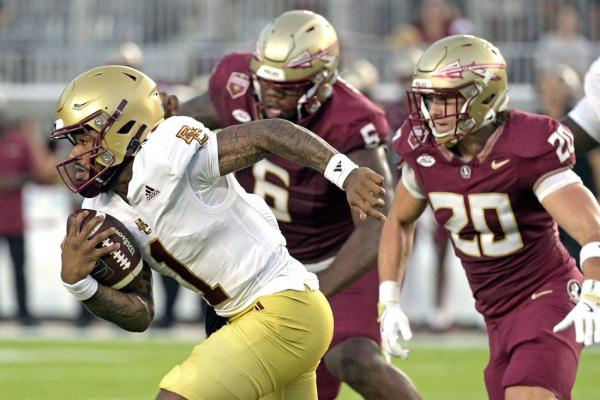 Thomas Castellanos helps Boston College stun No. 10 FSU