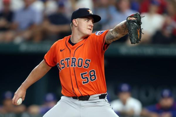 Offensive outburst backs Hunter Brown as Astros rout Rangers