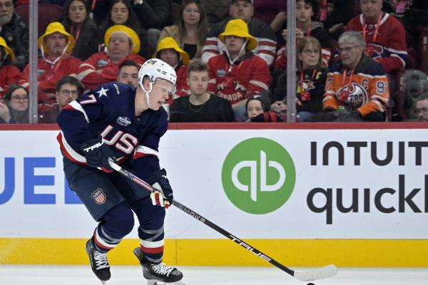 U.S. F Brady Tkachuk leaves 4 Nations game with apparent injury