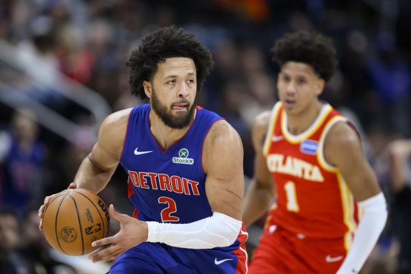 Eight Pistons post double figures in rout of Hawks
