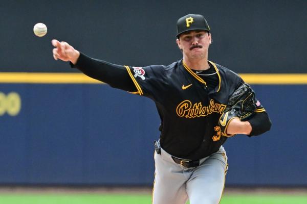 Paul Skenes no-hits Brewers for 7 innings in Pirates' 1-0 win thumbnail