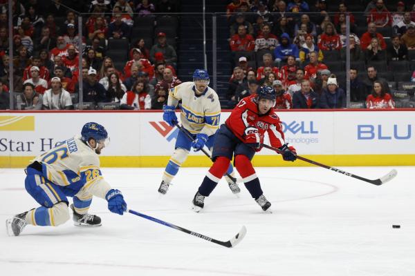 Philip Broberg tallies twice as Blues beat Capitals