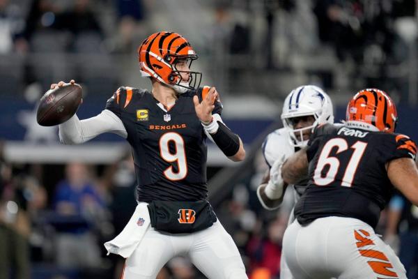 Banged-up Joe Burrow, Bengals visit rebuilding Titans